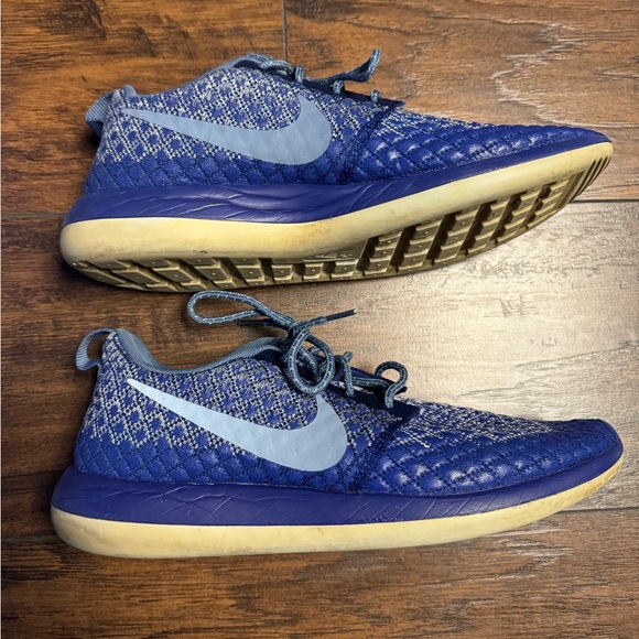 Nike Roshe Run Two Flyknit 365 Deep Royal Women Size 11 Men Size9 Insole Upgrade - Picture 6 of 11